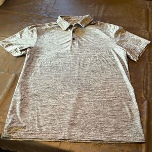 Men’s comfy gray polo, medium, perfect!